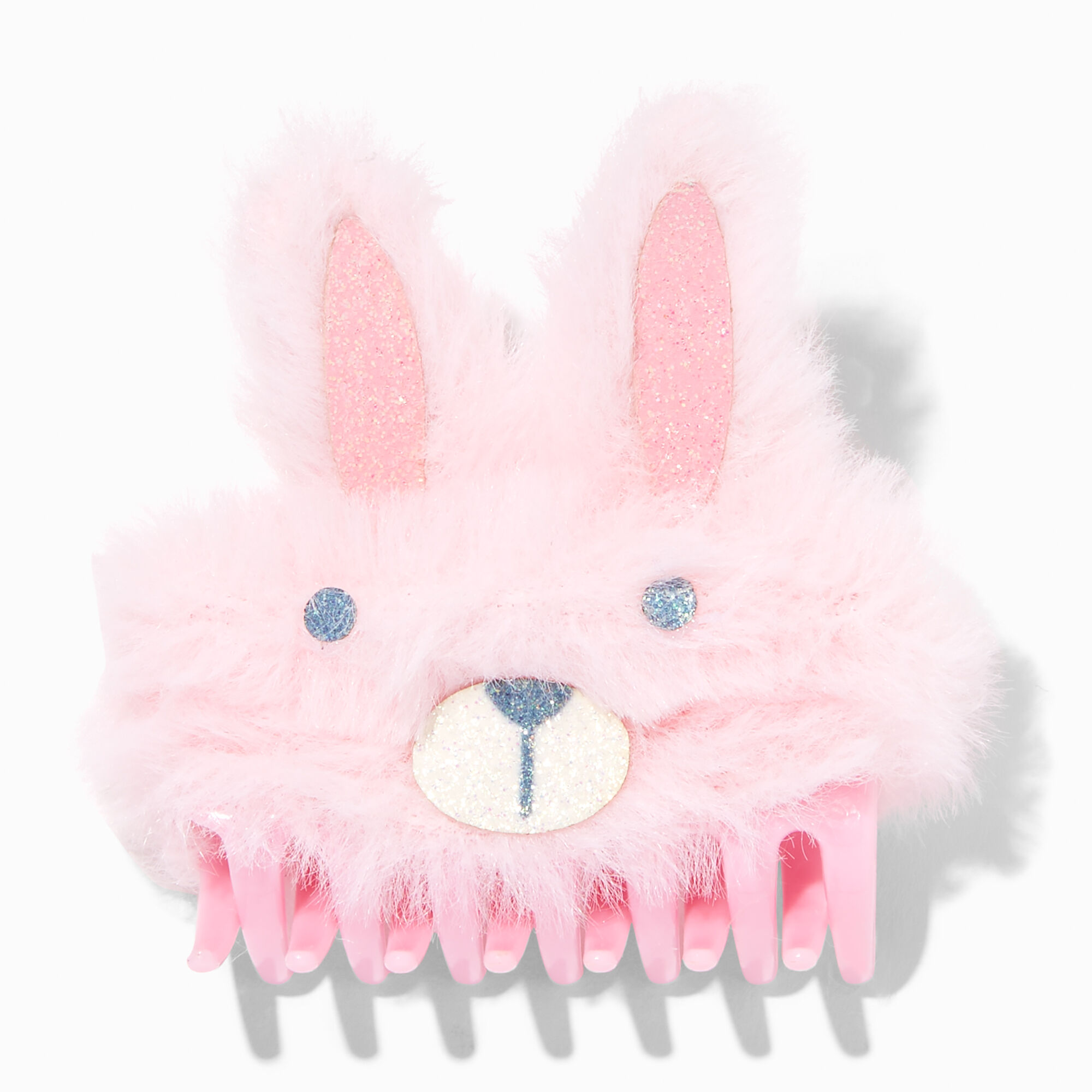 Claire's Club Plush Bunny Hair Claw Clips - 2 Pack,