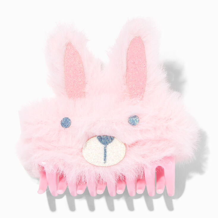Claire&#39;s Club Plush Bunny Hair Claw Clips - 2 Pack,