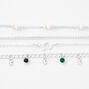 Silver Chain Bracelets - 4 Pack,