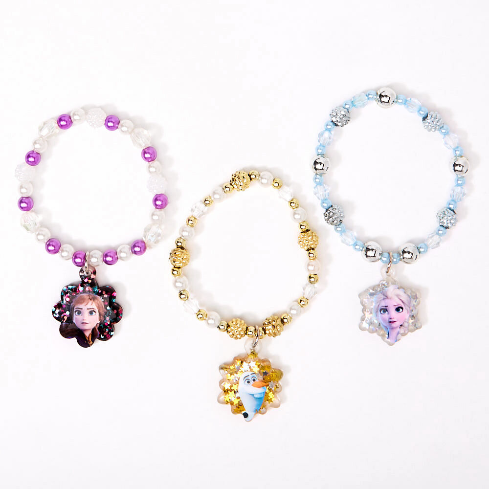 Disney Frozen 2 Beaded Stretch Bracelets 3 Pack