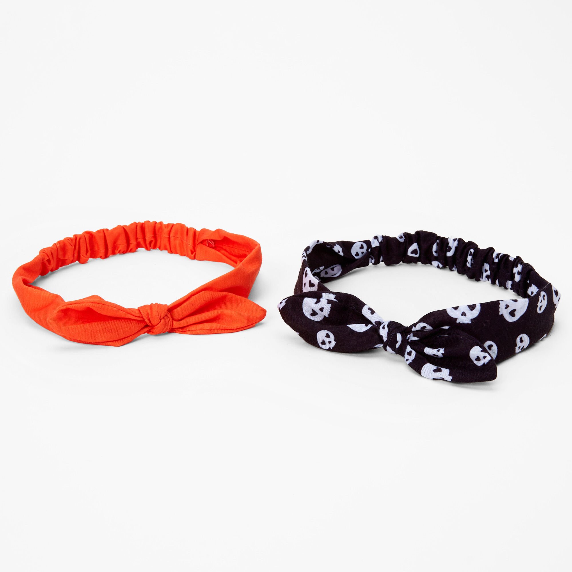 Bandeaux à nœud noué imprimé squelette - Lot de 2,