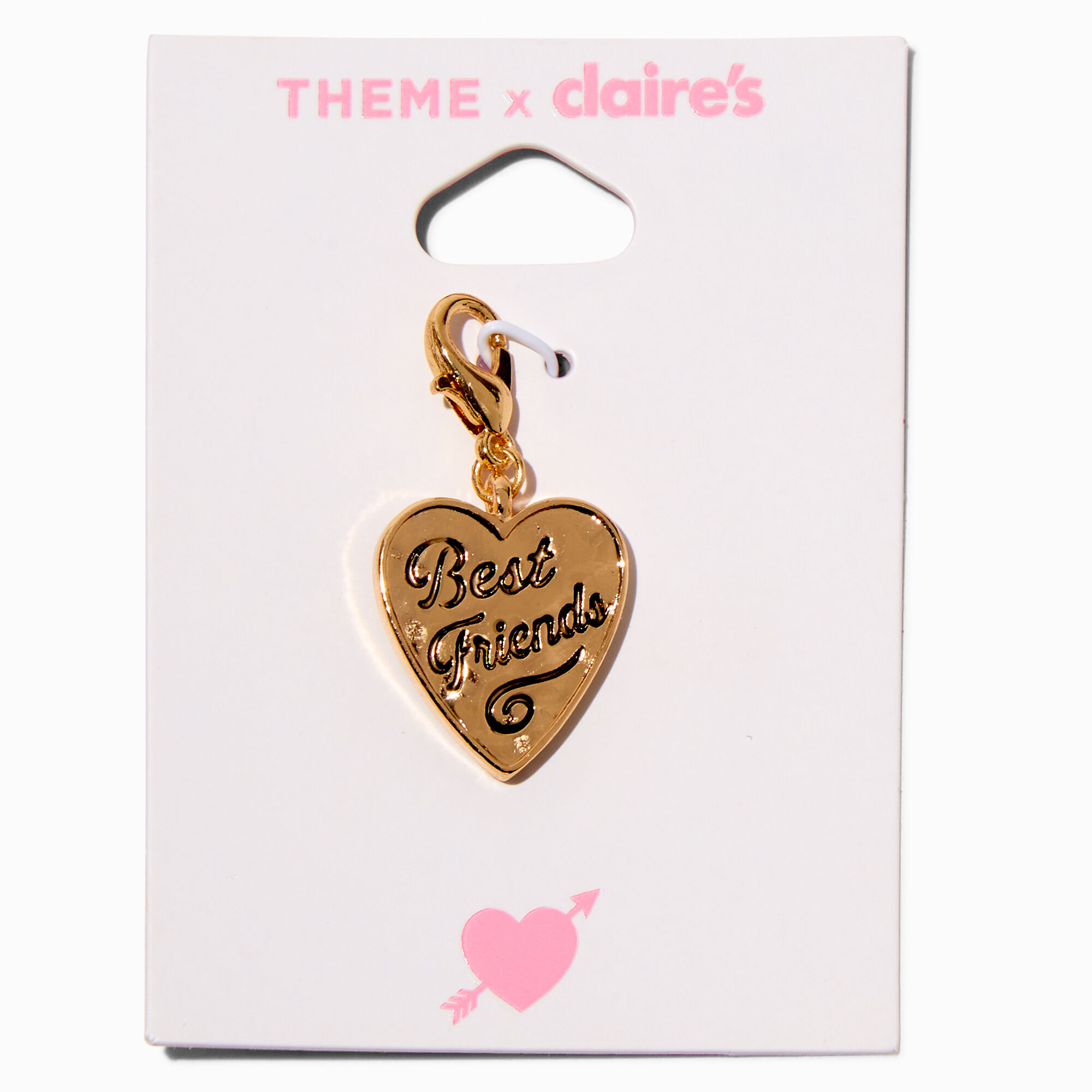 T H E M E x Claire's Gold-tone Best Friends Heart Charm,