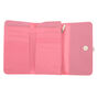 Glitter Heart Charm Wallet - Pink,