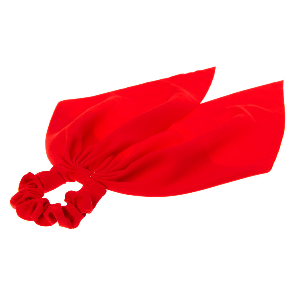 Small Hair Scrunchie Scarf - Red,