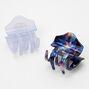 Iridescent Blue Marble Hair Claws - 2 Pack,