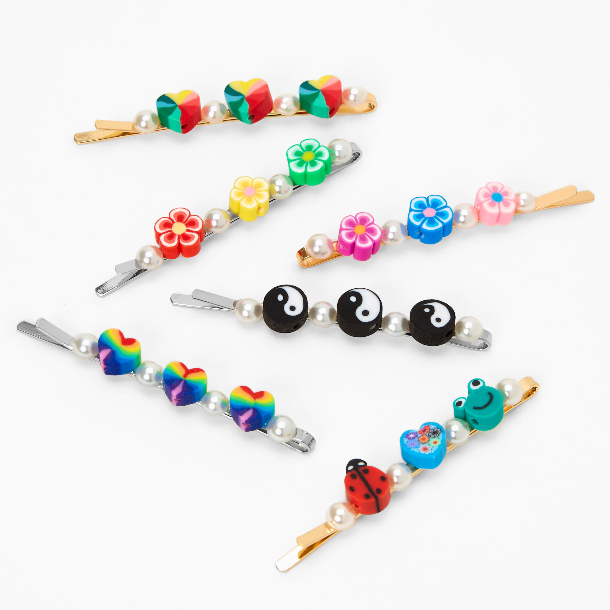 Claire's Épingles à cheveux festival en métaux mixtes (lot de 6)