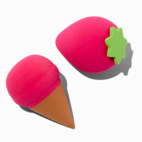 Ice Cream Cone &amp; Strawberry Makeup Sponge Set - 2 Pack,