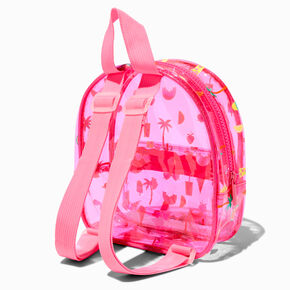 Summertime Icons Translucent Backpack,