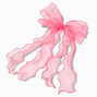 Blush Pink Fairy Long Tail Hair Bow Clip,