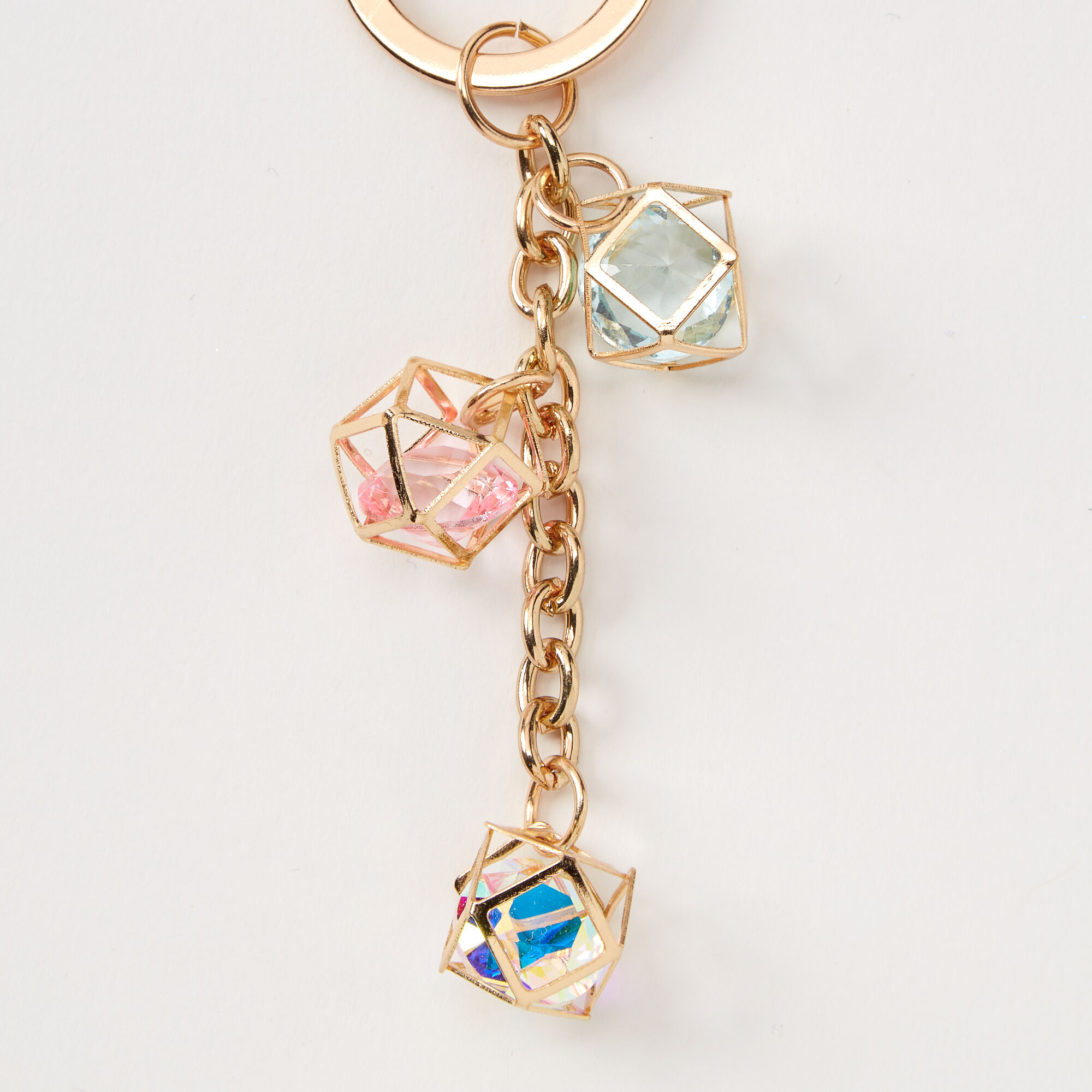 Geometric Crystal Best Friends Keychains - 2 Pack,