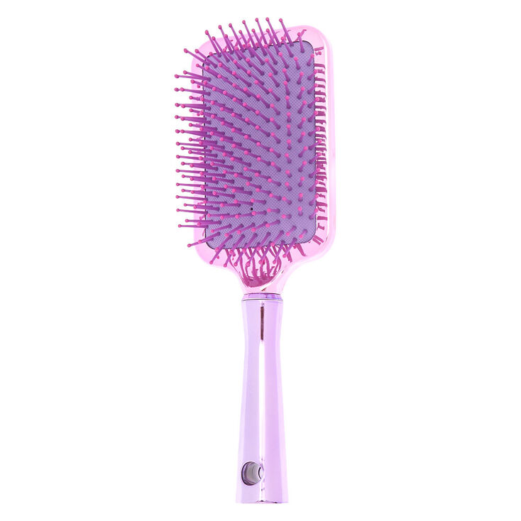 Bedazzled Paddle Hair Brush - Purple,