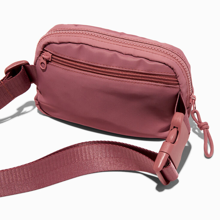 Mauve Nylon Belt Bag,