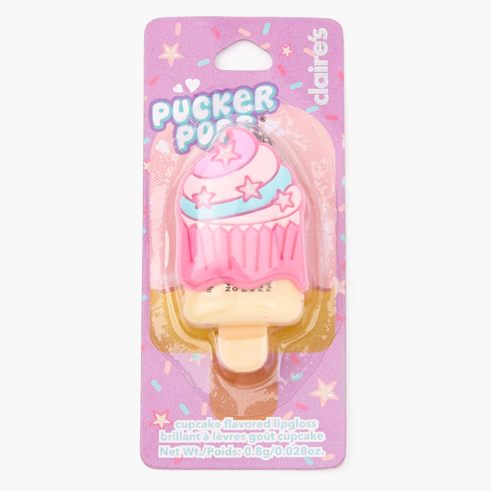 Pucker Pops® Pink Cupcake Lip Gloss - Cupcake Flavor,