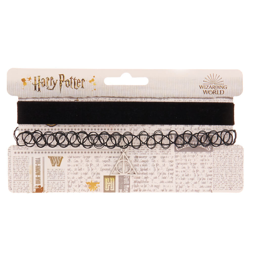 Harry Potter™ Deathly Hallows Velvet Choker - Black,