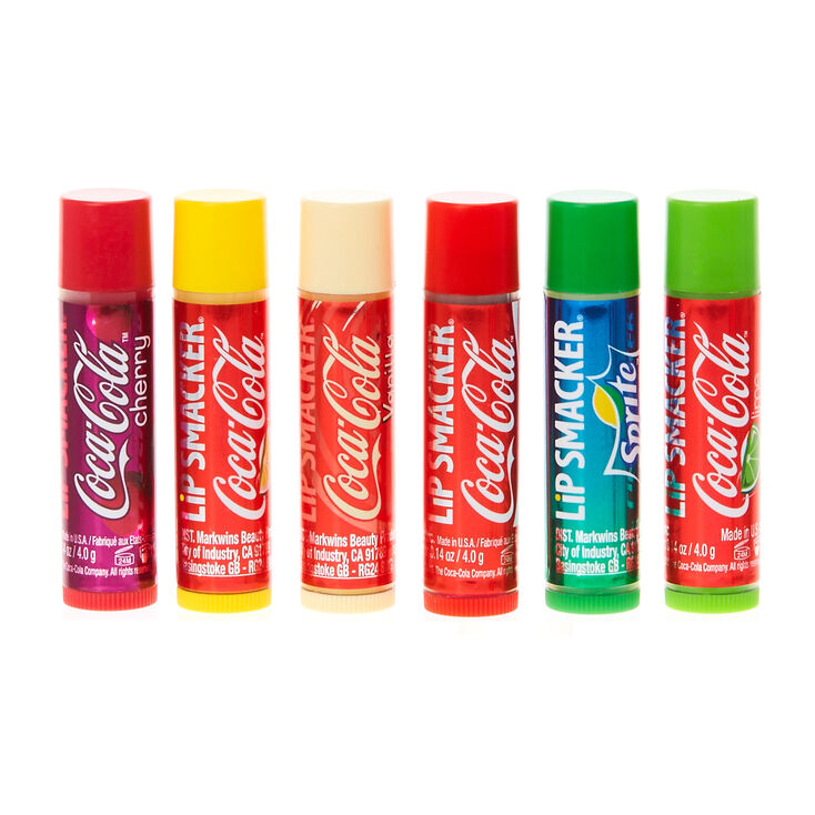 Canettes de baumes &agrave; l&egrave;vres parfum&eacute;s Coca-Cola&reg; Lip Smacker&reg; - Lot de 6,