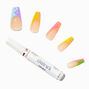 Yin Yang Tip Coffin Vegan Faux Nail Set - 24 Pack,