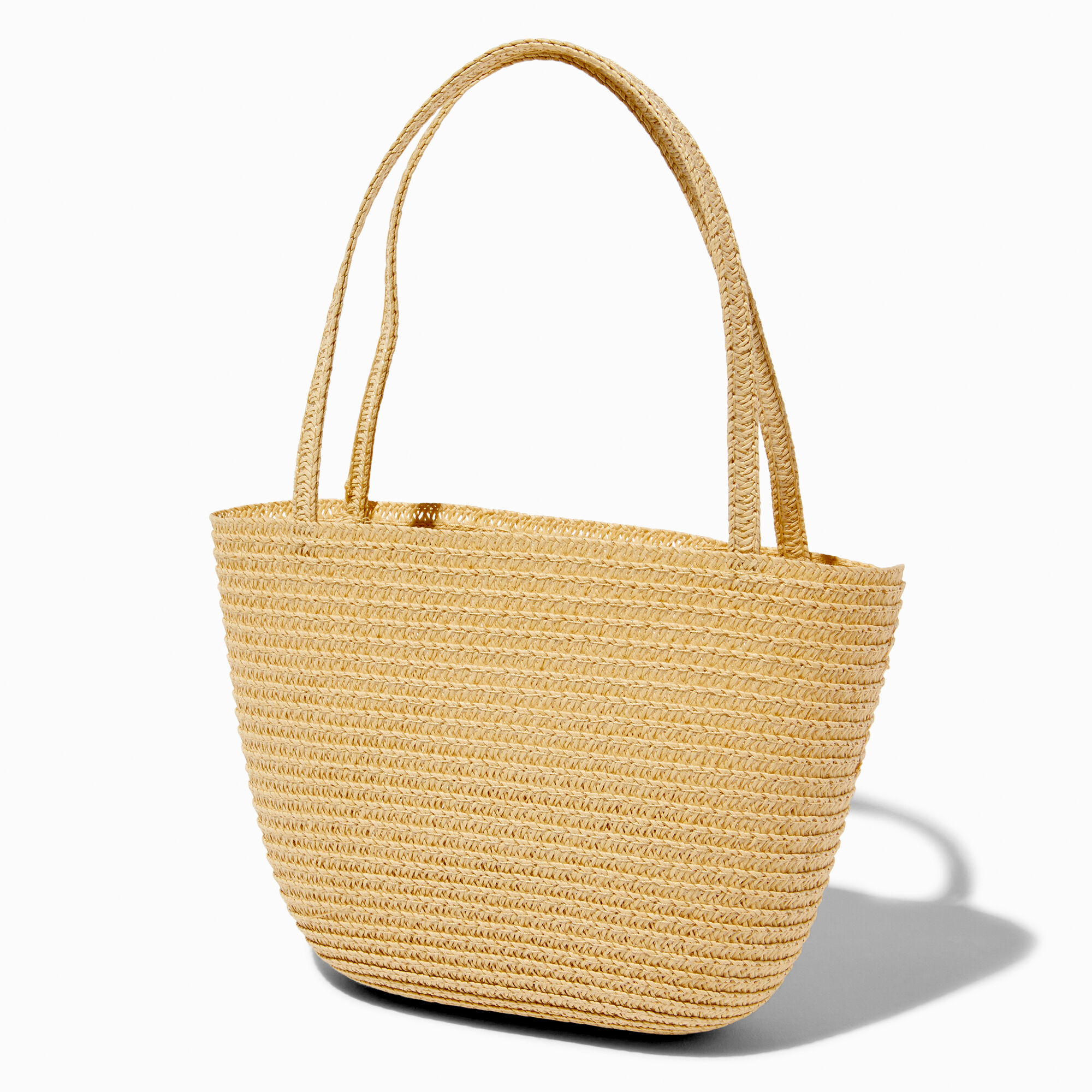Claire's Club Rainbow Straw Tote,