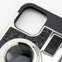Black Glitter Camera Phone Case - Fits iPhone 12 Pro Max,