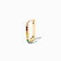 Gold 20G Rainbow Crystal Cartilage Clicker Earring,