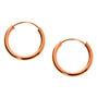 18kt Rose Gold Plated Cubic Zirconia Stud &amp; Hoop Earring Set - 3 Pack,