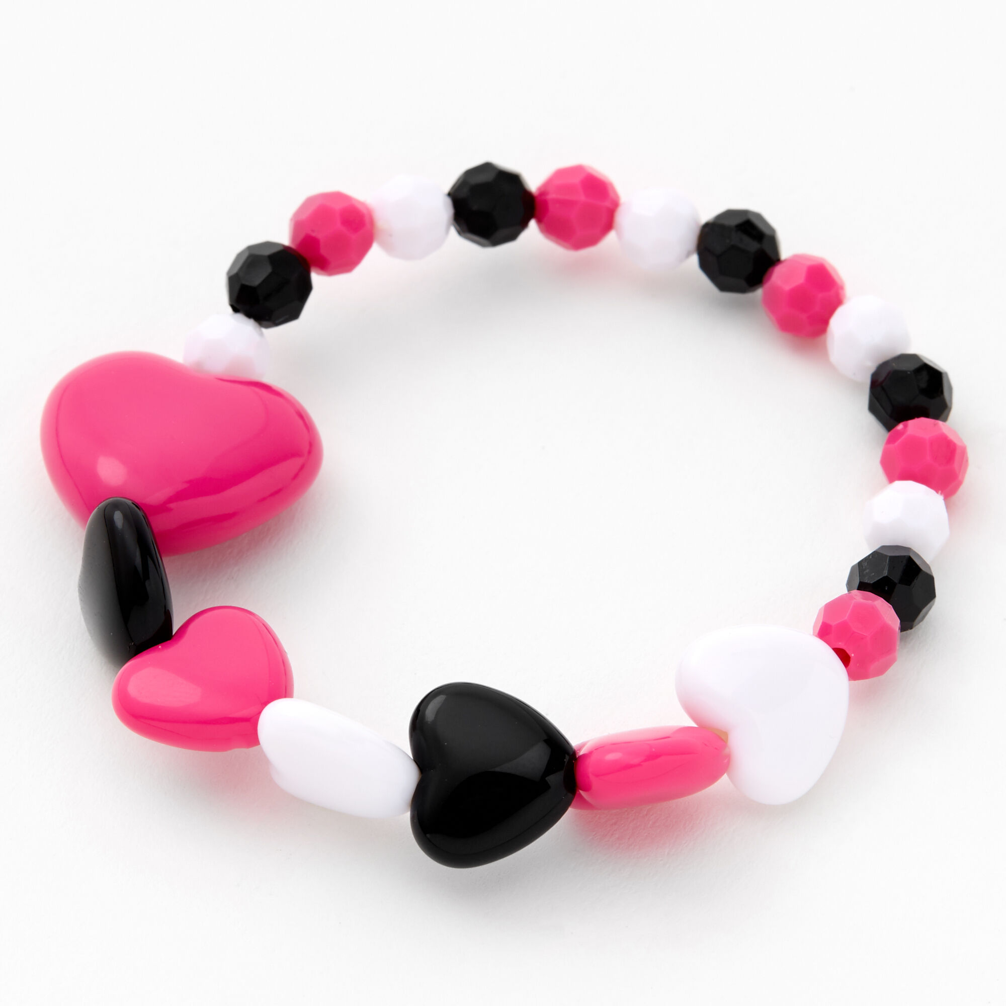Claire's Club Beaded Hearts Jewelry Set - 2 Pack,