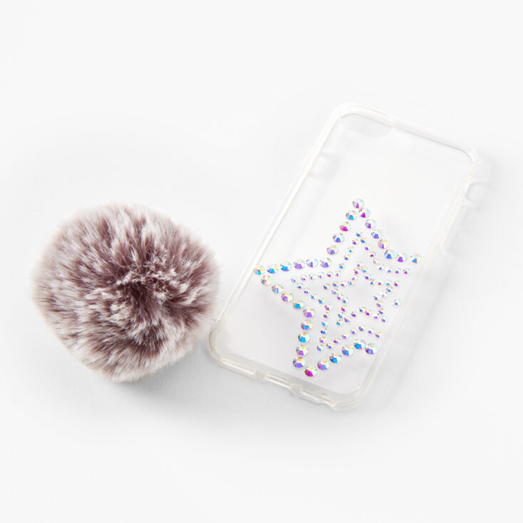 Clear Star Poof Phone Case - Fits iPhone&reg; 6/7/8/SE,