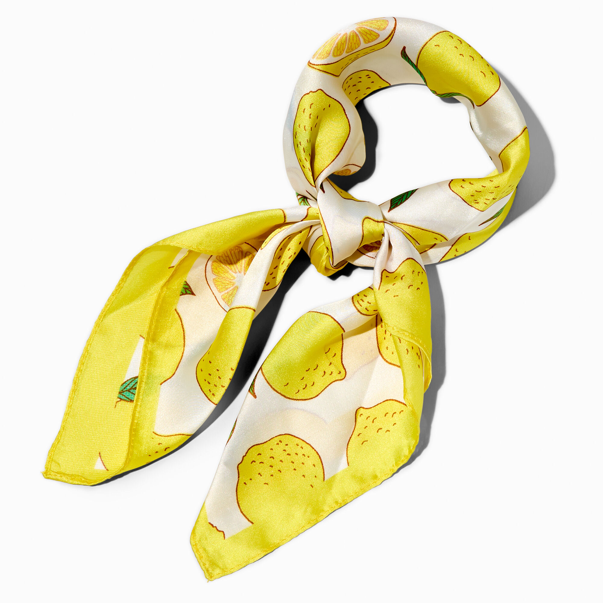 View Claires Lemon Print Silky Headwrap information