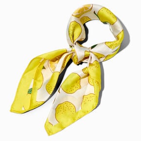 Lemon Print Silky Headwrap,