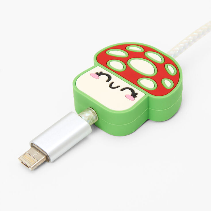 MojiPower&reg; Mushroom Cable Protector - Green,