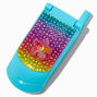 Claire&#39;s Club Blue Butterfly Bling Flip Phone Lip Gloss Set,