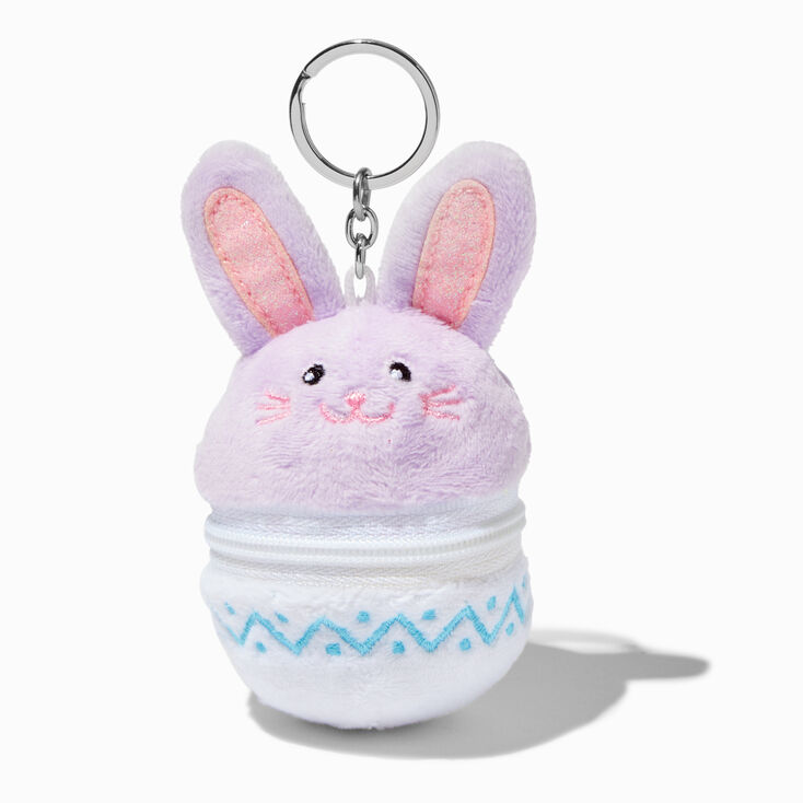 Easter Bunny/Chick Reversible Plush Keychain,