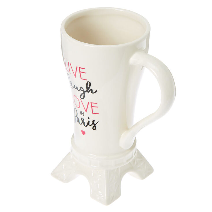 Love Paris Eiffel Tower Ceramic Mug - White,