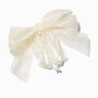 White Bow Banana Hair Claw Clip,