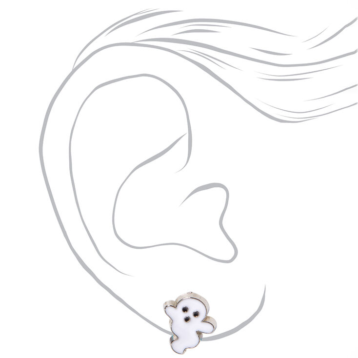 Friendly Ghost Halloween Stud Earrings,