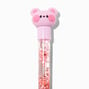 Pink Bear Water-Filled Glitter Pen,