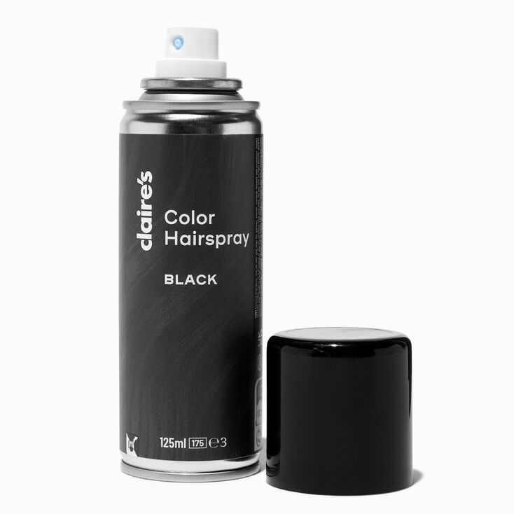 Spray pour cheveux de couleur noire,