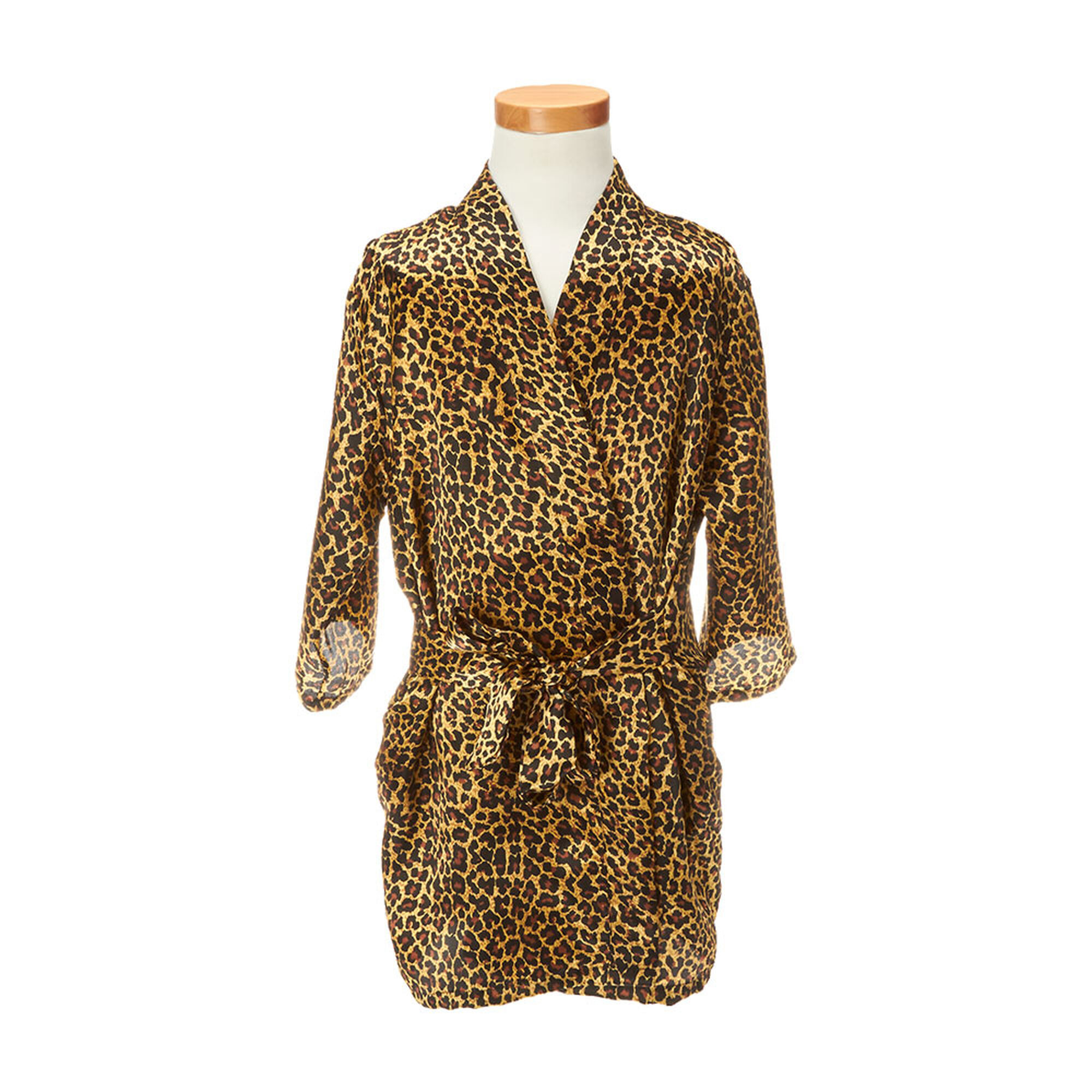 leopard print bathrobes