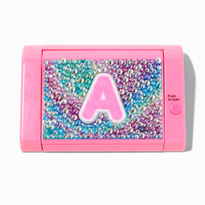 Bedazzled Initial Pink Mechanical Lip Gloss Set - A,