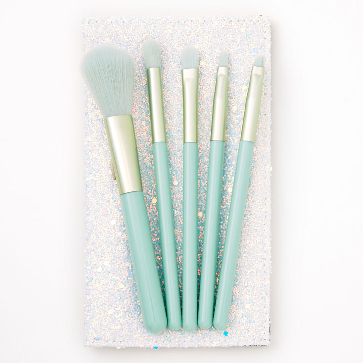 Mint Green Makeup Brush Set - 5 Pack,
