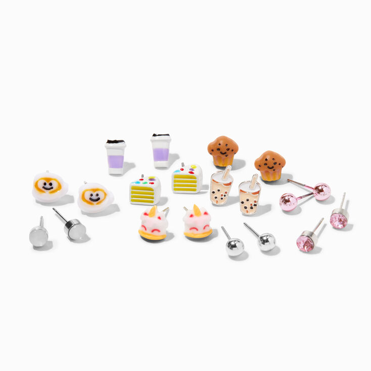 Delicious Pastries Stud Earrings &#40;10 Pack&#41;,