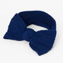 Claire&#39;s Club Nylon Ribbed Bow Headwrap - Navy Blue,