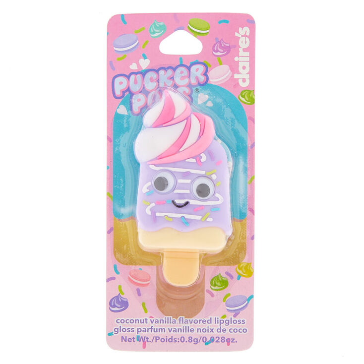 Pucker Pops Sprinkled Meringue Lip Gloss - Coconut,
