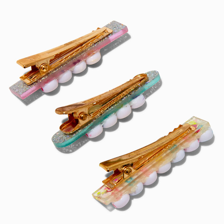 Claire&#39;s Club Pastel Affirmation Hair Clips - 3 Pack,