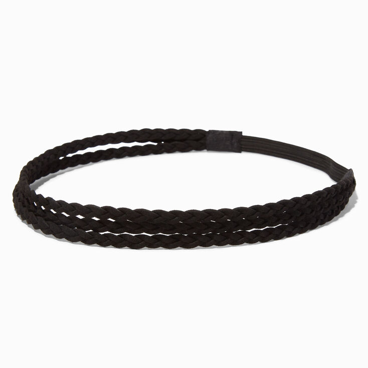 Triple Braided Headwrap - Black,