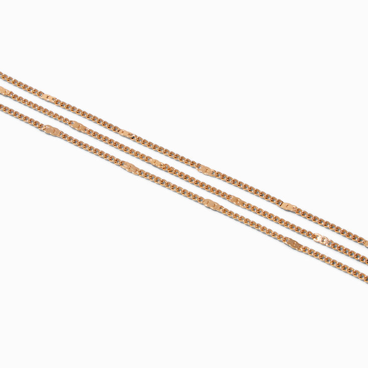 Gold Knot Y-Neck Multi-Strand Necklace,