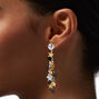 Metallic Stars &amp; Disco Ball 3&quot; Drop Earrings,