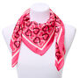 Square Heart Fashion Scarf - Pink,