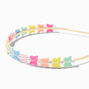 Claire&#39;s Club Pearl Neon Butterfly Headband,