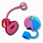 Flamingo &amp; Beach Ball Straw Covers - 2 Pack,