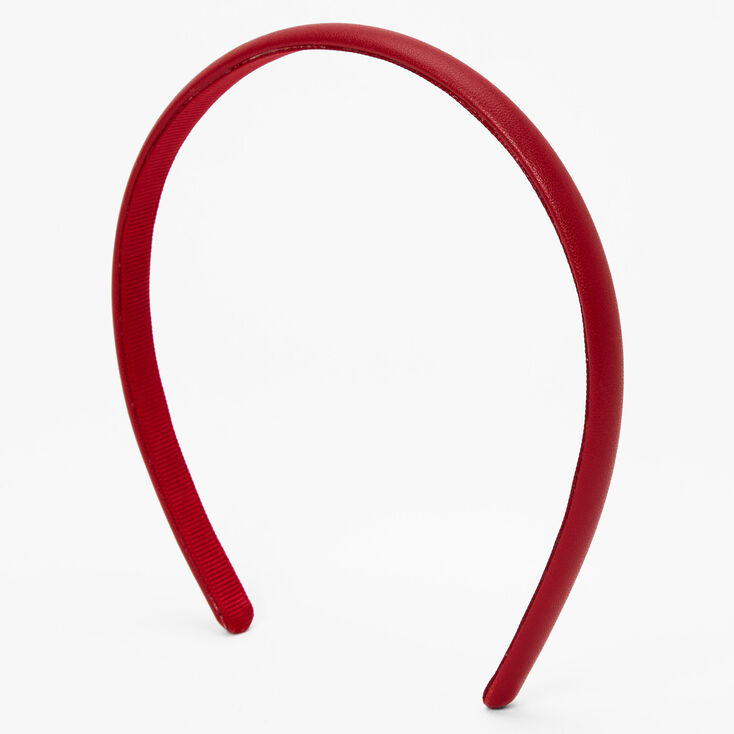 PU Thin Headband - Red,